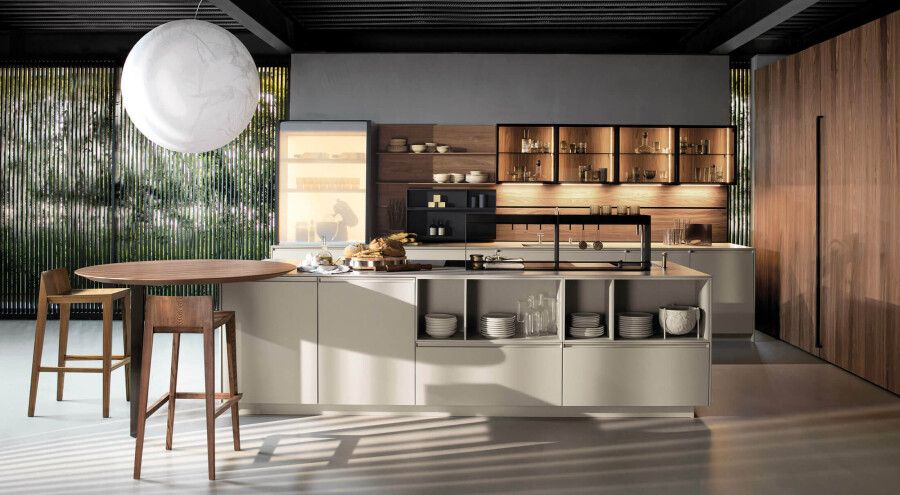 Cucina con isola centrale